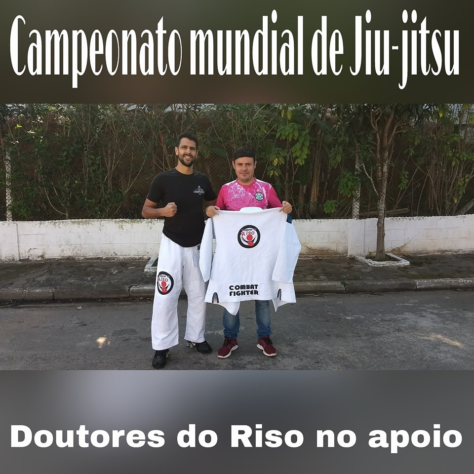 ONG Doutores do Riso no apoio cultural ao atleta Arujaense Eliton Souza que disputará o campeonato mundial de Jiu jitsu.